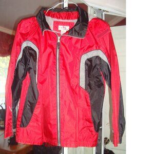Red Nylon Spring Fall Coat Size 10/12
